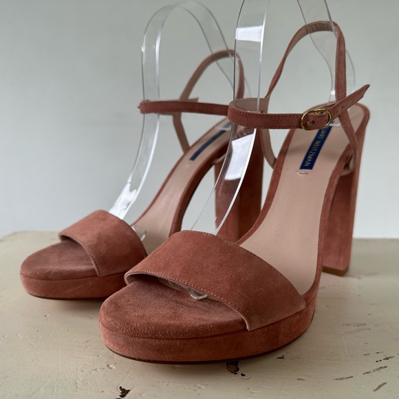 Stuart Weitzman Sunray Dersue (desert rose beige) Platforms Women's Size 11 M